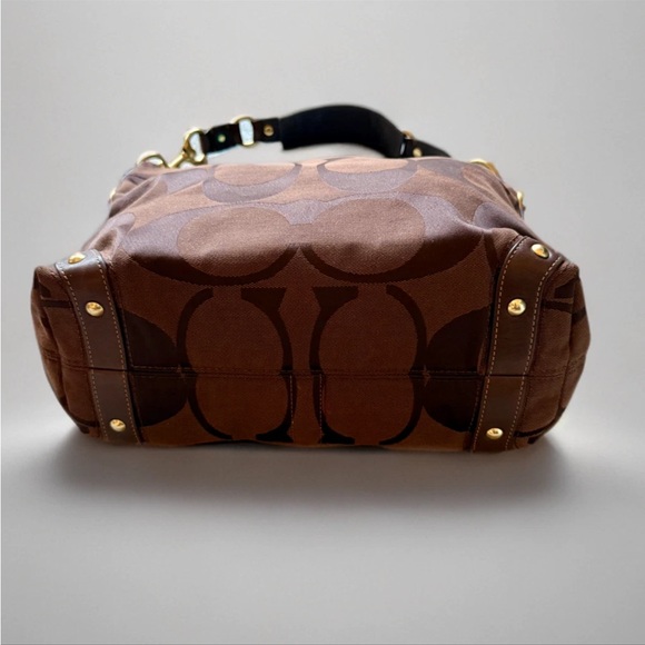 Coach Chocolate Brown Carly Designer Women's Bag - Picture 2 of 9